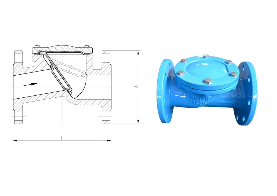 Cast Iron GB Bohai Standard Export Wooden Carton Automatic Recirculation Gate Valve