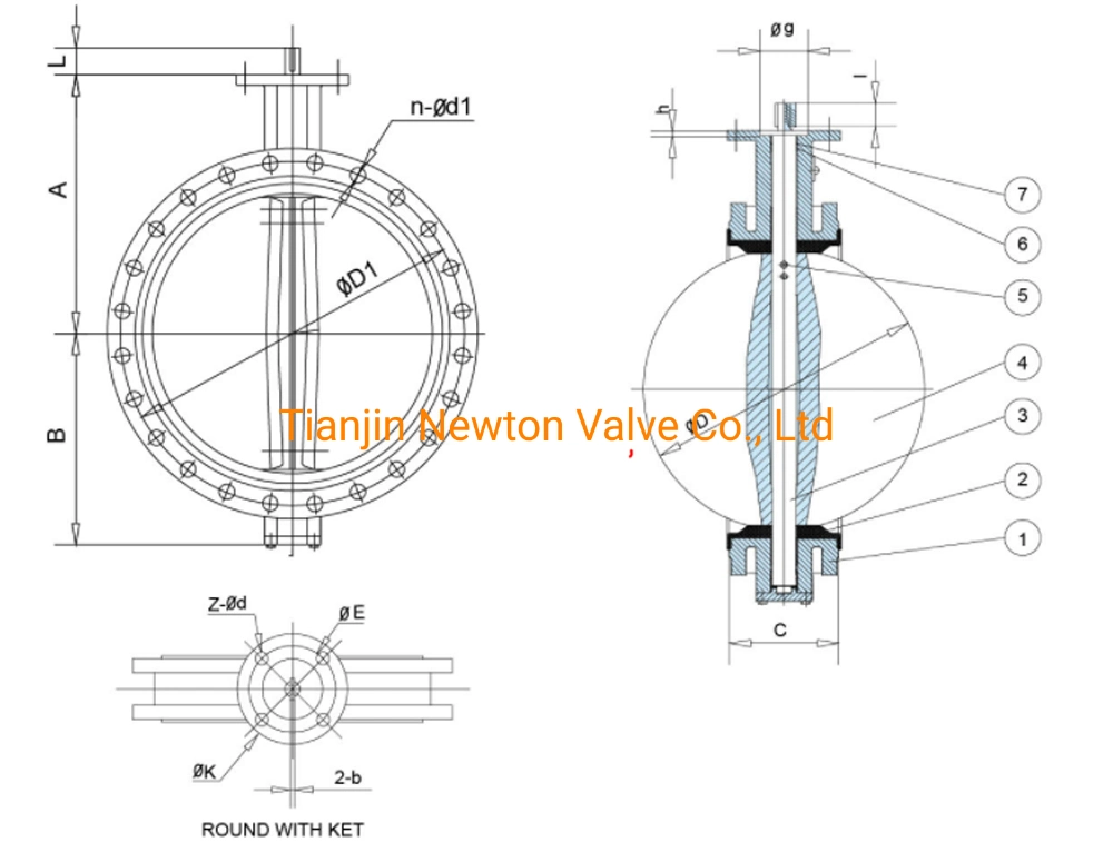 Double Flange Aluminum Alloy Cement Mixing Plant Special Powder Wear-Resistant Butterfly Valve