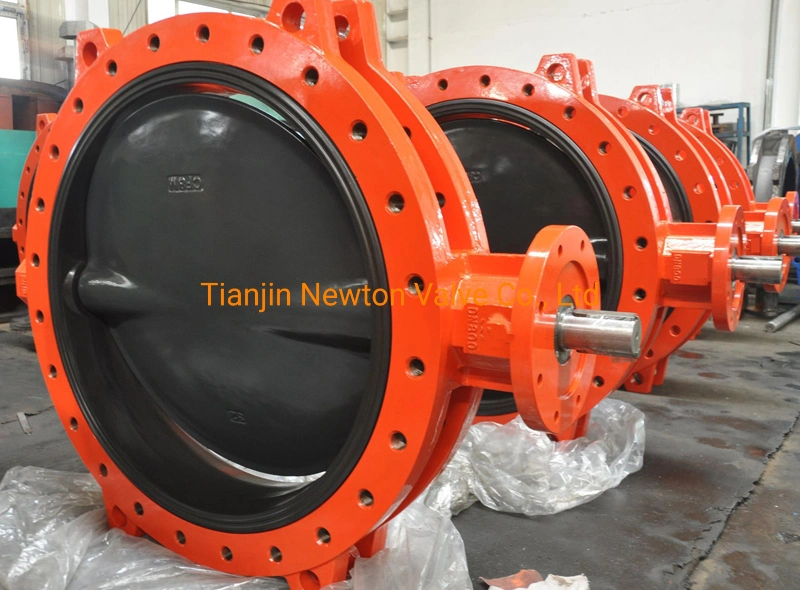 Double Flange Aluminum Alloy Cement Mixing Plant Special Powder Wear-Resistant Butterfly Valve