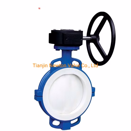 Vanne papillon à plaquette en acier moulé D371X avec fonctionnement par engrenage pour tuyau d'incendie manuel